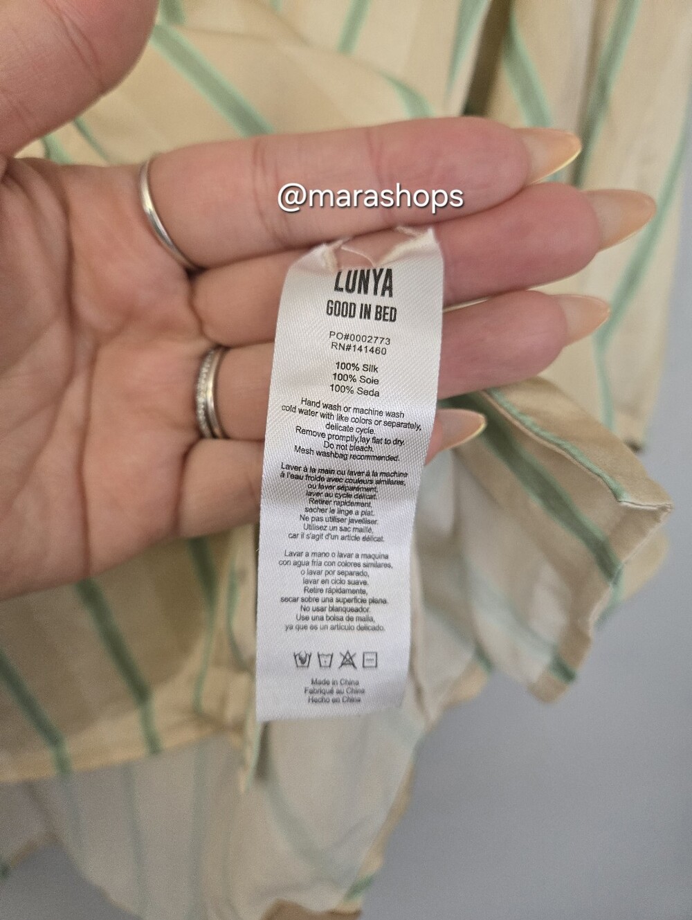 Lunya Washable Silk Relaxed Button Up Short Set - Picture 9 of 10